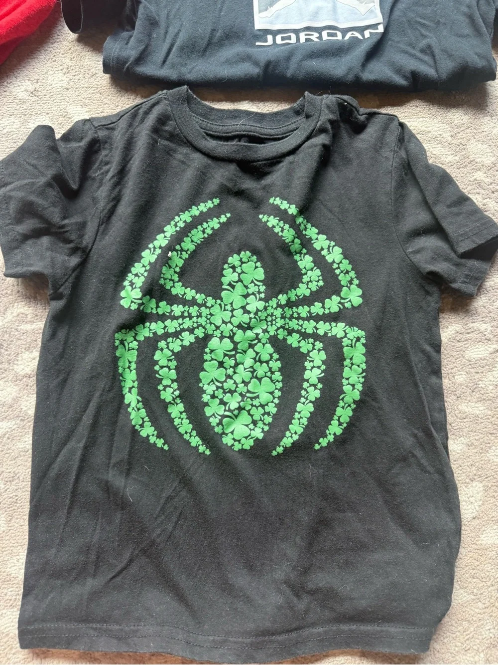 Kids Black & Red Graphic Sports Tops - Jordan & Under Armour Styles